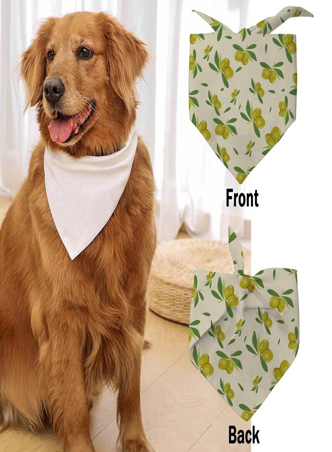 G2TUP Dog & Cat Owners Gift Green Olive Bandana Pet Scarf Dog Lover Doggy Mom Gift Olive Martini Lovers Gift Pet Party Animals Gift (Green Olive DB) - Image 2